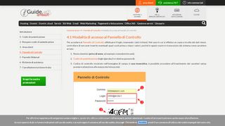 
                            5. Pannello di Controllo - Accesso e Funzioni Principali | Guide hosting ...