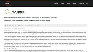 
                            6. PanTerra Partners With Jenne for the Distribution of WorldSmart ...