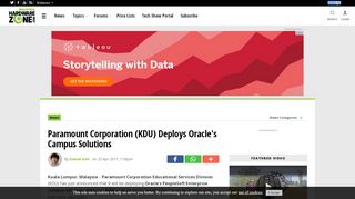 
                            7. Paramount Corporation (KDU) Deploys Oracle's Campus Solutions ...