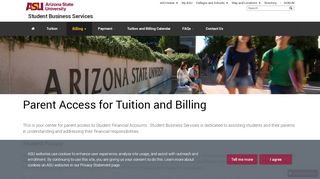 
                            2. Parent Access | Billing | ASU Student Billing Services - ASU Students