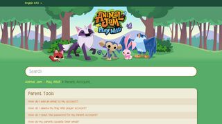 
                            9. Parent Account – Animal Jam - Play Wild!