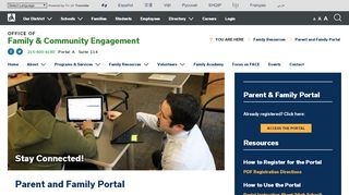 
                            1. Parent and Family Portal – Family & Community Engagement