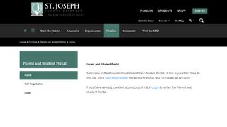 
                            2. Parent and Student Portal / Home - St. Joseph School District