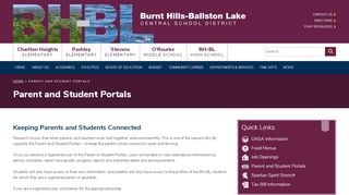 
                            8. Parent and Student Portals | Burnt Hills - Ballston Lake Central School ...