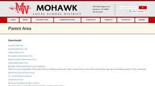 
                            7. Parent Area - Mohawk Local School