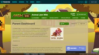 
                            6. Parent Dashboard | Animal Jam Wiki | FANDOM …