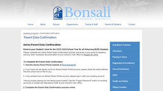 
                            1. Parent Data Confirmation - Miscellaneous - Bonsall Unified School ...