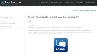 
                            7. Parent feedback - could you be involved? - Avonbourne Trust