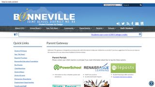 
                            4. Parent Gateway - Bonneville Joint School District 93
