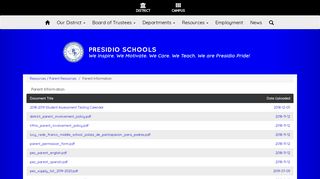 
                            3. Parent Information - Presidio ISD