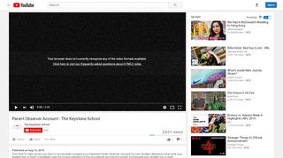 
                            8. Parent Observer Account - The Keystone School - YouTube