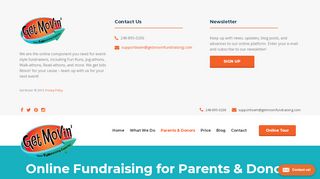 
                            4. Parent Page | Get Movin' - Get Movin' Fundraising