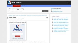 
                            8. Parent Portal : Aeries Software