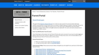 
                            7. Parent Portal - Anita J. Turner Elementary School