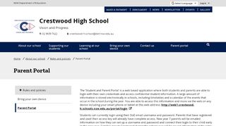 
                            4. Parent Portal - Crestwood High School