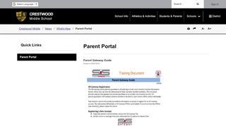 
                            8. Parent Portal - Crestwood Middle