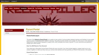 
                            4. Parent Portal - DCPS - Kelly Miller Middle School