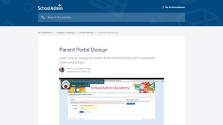 
                            5. Parent Portal Design | SchoolAdmin Help Center