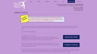 
                            8. Parent Portal | DSOB Welcome - Decatur School of Ballet