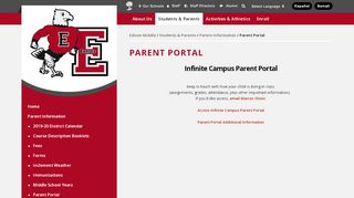 
                            5. Parent Portal - Edison Middle