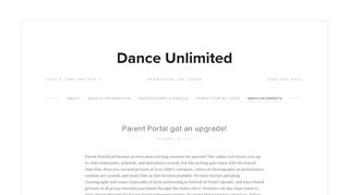 
                            6. Parent Portal got an upgrade! — Dance Unlimited