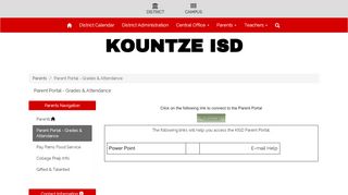 
                            4. Parent Portal - Grades ... - Kountze Independent School District