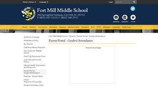 
                            2. Parent Portal - Grades/Attendance - Fort Mill Middle School