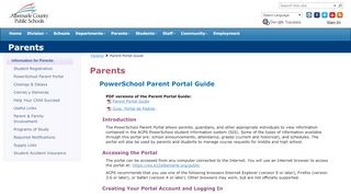 
                            9. Parent Portal Guide - Albemarle County Public Schools