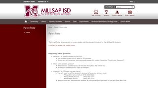 
                            9. Parent Portal / Home - Millsap ISD