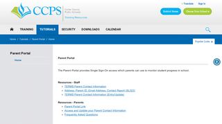 
                            7. Parent Portal: Home