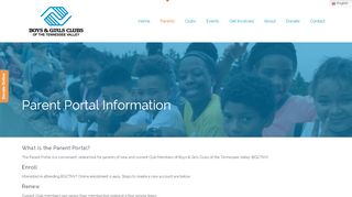 
                            1. Parent Portal Information - Boys & Girls Clubs of the Tennessee Valley