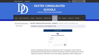 
                            7. Parent Portal Information - Dexter Consolidated Schools