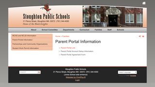 
                            4. Parent Portal Information | Stoughton Public Schools