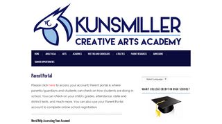 
                            4. Parent Portal – Kunsmiller Creative Arts Academy