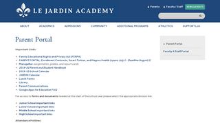 
                            9. Parent Portal - Le Jardin Academy Private School in Hawaii