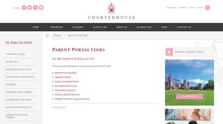 
                            2. Parent Portal Links - Charterhouse