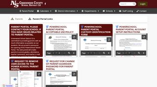 
                            5. Parent Portal Links - Greenwood County School District 52