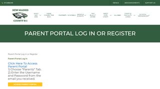 
                            7. Parent Portal Log In or Register - New Madrid Schools Logo