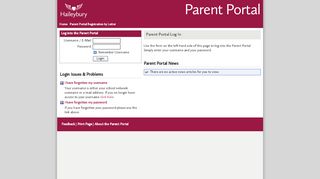 
                            1. Parent Portal | Login - Haileybury