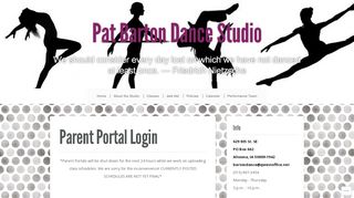 
                            5. Parent Portal Login | Pat Barton Dance Studio