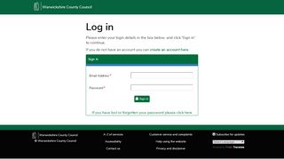
                            1. Parent Portal: Login - Warwickshire County Council