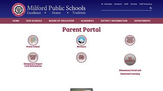 
                            1. Parent Portal - Milford Public Schools