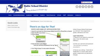 
                            9. Parent Portal Mobile App - Baltic School District