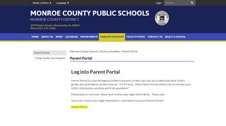 
                            2. Parent Portal - Monroe County Schools