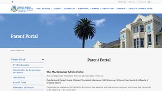 
                            9. Parent Portal - Mount Albert Grammar School