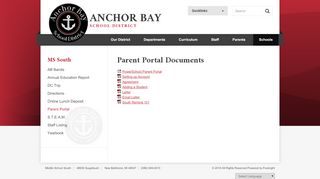 
                            1. Parent Portal - MS South - Schools - Home