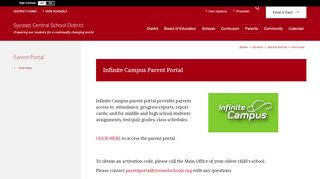 
                            5. Parent Portal / Overview - Syosset Central School District
