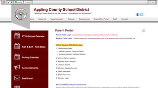 
                            8. Parent Portal • Page - Appling County School District