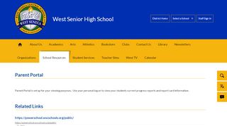 
                            8. Parent Portal / Parent Portal - West Seneca School District