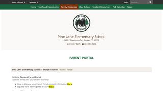 
                            9. Parent Portal - Pine Lane Elementary School